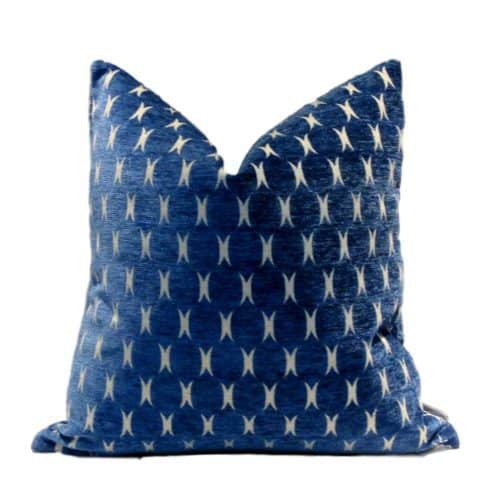 Indigo Geometric Pillow Cover