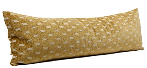 gold geometric long lumbar pillow