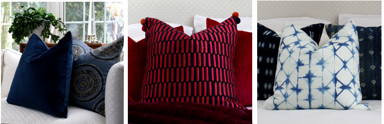 patterned pillows